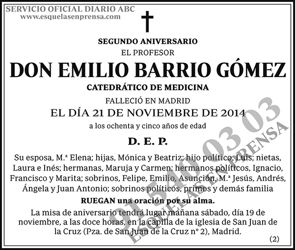 Emilio Barrio Gómez